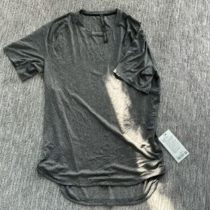 Lululemon dry sense short sleeve XL heathered gray new with tags